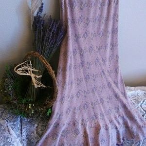 Vintage Sundance Lavender Floral Skirt